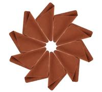 Zerodeko 20 Pièces Chiffon de Nettoyage pour Lunettes en Daim Marron | Deux Surfaces Distinctes, Finition Lisse et Texture Fine, pour Lentilles, Écrans, Usage Quotidien