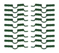 Zerodeko 20 Pièces Clips pour Serrage en Plastique Vert Haute Résistance et Ténacité pour Fixation Filet et Structure Acier Abris de Jardin