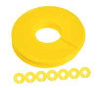 Zerodeko 20 Pièces Diviseurs de Vêtements Ronds Jaunes Organisateurs Robe avec Marqueurs Écrits pour Cintres et Rangement Optimisé