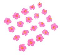 Zerodeko 20 Pièces Fleur d'hibiscus Synthétique en Mousse Rose pour Décoration de Chambre et Bar, Ornement Floral aux Couleurs Vives et Style Éclatant, pour Fêtes Hawaïennes