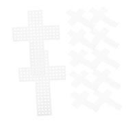 Zerodeko 20 Pièces Grille en Plastique de Croix pour Loisirs Créatifs Garçon et Filles, Feuille de Maille Plastique Légère et Solide, Toile à Broder Rigide Compatible Activités de