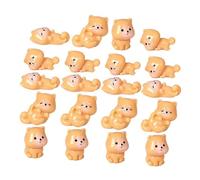 Zerodeko 20 Pièces Mini Resin Dog Figurines for DIY Crafting Tiny Puppy Statues for Dollhouse Bookshelf Car Dashboard Garden and Fairy Landscape Decorations