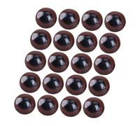 Zerodeko 20 pièces Yeux de Sécurité pour Peluches Crochet Marron Profond pour Artisanat Amigurumi Ours DIY