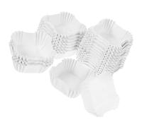 Zerodeko 2000 Caissettes Carrées en Papier Blanc pour Muffins et Cupcakes, Moules à Muffins Pratiques Odeur, pour Pâtisserie et Stand de Desserts