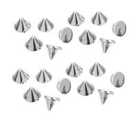 Zerodeko 200pièces Pointes Coniques Accessoires Pour Vêtements Et Sacs Rivets De Couture Diy Pour Enfiler Et Coudre Facilement