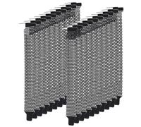 Zerodeko 20pcs Plaques Obturation Pci en Métal Noir Structure en Maille pour Châssis Ordinateur Matx et ATX, Faciles à Installer et Nettoyer