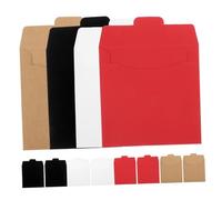 Zerodeko 20pièces Pochettes Papier pour CD Et DVD Enveloppes Carton Étuis De Rangement pour Emballage