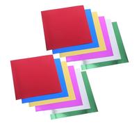 Zerodeko 224 Feuilles Papier Aluminium Miroir Métallisé Coloré pour Loisirs Créatifs Papier Cartonné Miroir Couleur pour Scrapbooking Cartes et Décorations DIY