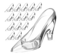 Zerodeko 24 pièces Ornements de Chaussures à Talons Hauts Cristal Transparent Décorations Élégantes pour Soirées et Décoration de Bureau