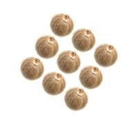 Zerodeko 24 pièces Pendentifs Pompons DIY Boucles Oreilles Légers Peluche Couleur Kaki Accessoires Créatifs pour Bijoux Faits Main