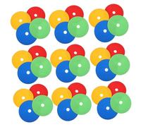 Zerodeko 25 pièces Lot de Plots Plats Antidérapants pour Entraînement Football Cônes de Marquage Numérotés Multicolores Équipement Foot pour Garçons et Filles Tapis de Formation Extérieur