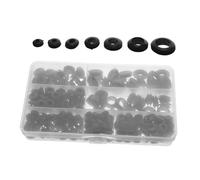 Zerodeko 260 Pièces Kit de Œillets Caoutchouc Noirs Double Face pour Câbles Joints Toriques Étanches pour Protection et Étanchéité de Câblage Automobile Plomberie et Industrie
