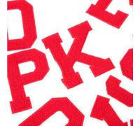 Zerodeko 26pcs Écussons Brodés Thermocollants en Éponge Rouge pour Chaussures et Chaussettes, Décoration DIY et Réparation de Trous, Accessoires Personnalisés pour Vêtements