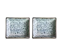Zerodeko 2pcs Assiettes à Sauce en Céramique Cuisine, Faciles à Nettoyer, Design Simple et Élégant, pour Décoration de Table et Service