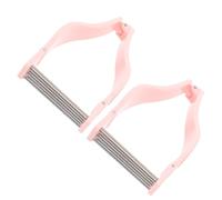 Zerodeko 2pcs Épilateur Facial Portable pour Femmes Épilation du Visage Menton Protection Peau Retrait des Poils Selon les Contours Usage Quotidien