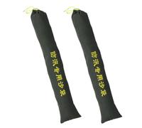 Zerodeko 2pcs Paquet de Sable Barrières Anti-inondation en Toile de Coton Vert, Grosse Capacité, Résistant Vent Fort, pour Portes de Maison et Stockage Extérieur