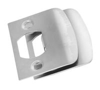 Zerodeko 2pcs Plaques en Acier Inoxydable pour Renfort de Porte, Plaque de Gâche pour Serrure, Sécurité Supplémentaire et Comblement de Trous, Légères et Résistantes