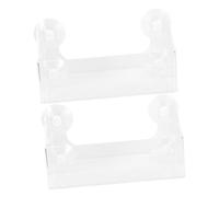 Zerodeko 2pièce Étagère à Ventouse pour Réfrigérateur Étagère De Rangement Transparente Support De Douche pour Bouteilles Organisateur Latéral pour Cuisine Présentoir De Bouteilles Eau