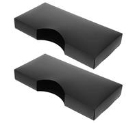 Zerodeko 2pièces Boîte Distributrice De Plastique Lot De Porte- Et Masques Pour Bureau Et Garage Rangement Simple Face Avec Ouverture Latérale Pour Accès Rapide