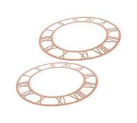 Zerodeko 2pièces Cadran Horloge à Chiffres Romains Acrylique Remplacement De Cadran Rond pour Horloge Murale à Monter Soi-même pour Maison Espaces Commerciaux