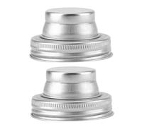 Zerodeko 2pièces Couvercles Saupoudreurs pour Bocaux Mason Joints Silicone Adaptés Distribution de Farine Épices Sel et Sucre