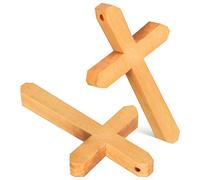 Zerodeko 2pièces Croix Bois Olivier De Petites Croix Portables Décoratif Pour Pratique Pour Baptêmes Et Fêtes Chrétiennes Accessoire Sacré Pour Maison Et Bureau