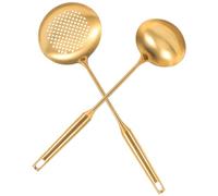 Zerodeko 2Pièces Cuillères à Soupe Acier Inoxydable Cuillère à Soupe Multi-fonctionnelle avec Long Manche Ustensile de Cuisine Pratique pour Servir Desserts