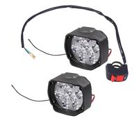 Zerodeko 2pièces Feux Antibrouillard Arrière LED Étanches pour Voiture Et Moto Lampe De Sécurité Anti-Collision avec Interrupteur Éclairage Haute Visibilité Installation Facile pour SUV