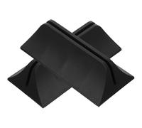 Zerodeko 2pièces Pinces de Séparation de Bureau Plastique Réglables pour Panneau de Bureau avec Base Stable pour Cloison Verre