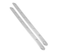 Zerodeko 2pièces Plaque De Réparation Acier Inoxydable Perforée Équerre Droite Plate pour Bois Connecteurs Angle pour Assemblage Support Entretoise