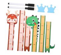 Zerodeko 2pièces Règles De Croissance Hauteur Pour Mesure Murale Animaux Amusants Pour Chambre Crèche Et Écoles Maternelles