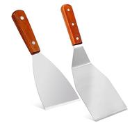 Zerodeko 2pièces Spatules Inoxydable Set Pour Cuisine Spatule De Pâtisserie Et Outil Pratique Pour Griller Et Cuire Facile à Nettoyer Présent Pour Amateurs De Cuisine