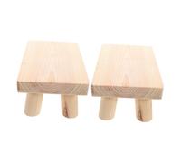 Zerodeko 2pièces Tabouret Bois pour Garçon Fille Marchepied Court pour Cuisine Salle De Bain Et Chambre Repose Doux pour Changer De Chaussures Adapté Aux Tout-Petits Et Garçon Fille