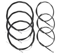 Zerodeko 3 Ensembles Câbles et Gaines de Frein Vélo Noir en Plastique et Métal, Protection Optimale pour Lignes de Transmission Vtt Adaptées la Conduite en Toutes Conditions