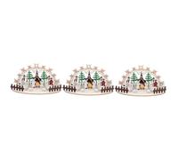 Zerodeko 3 Ensembles Ornement De Bureau Avènement Ornements De Noël pour Animaux De Compagnie Décorations Décor De Noël Porte Décor De Artisanat De Noël Accessoire Photo Bois