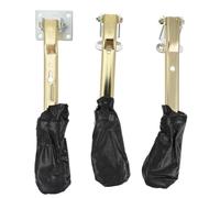 Zerodeko 3 Pcs Pédales de Piano Droit en Métal Doré, Accessoires Solide pour Instruments de Musique, Augmentation et Diminution du Volume, Usage Professionnel et Pratique