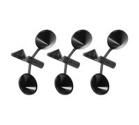 Zerodeko 3 Pièces Anémomètre à Coupelles pour Mesure Précise du Vent, | Accessoire ABS Noir, Réponse Rapide, Usage Extérieur et Observations Météorologiques, Compatible Production Éolienne