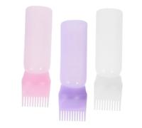 Zerodeko 3 pièces Applicateur de Teinture pour Cheveux avec Peigne Doseur à Échelle Graduée Flacon Applicateur pour Coloration Racines et Soins Capillaires