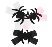Zerodeko 3 pièces Barrettes Cheveux Araignée Halloween pour Femmes Filles Accessoires Festifs Confortables et Sécurisés pour Fêtes Déguisées Décoration Originale Toile Araignée Noire