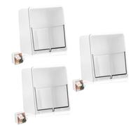 Zerodeko 3 Pièces Boîte De -tige Bourgeons De Réutilisable Support De Tampon En Ronds De Stockage Balle -tige Original