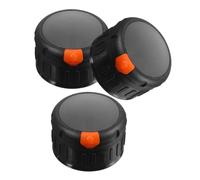 Zerodeko 3 Pièces Bouton de Commande pour Four et Plaque à Gaz Compatible Axe Résistant aux Rayures pour Cuisinière et Chaudière