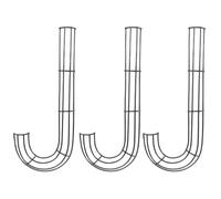 Zerodeko 3 pièces de 40 cm (16 Pouces), Cadre en Fer pour Couronne de Noël | Couronne en forme de lettre J pour Noël et le Nouvel An, idéale pour décorer votre porte d'entrée (bricolage).
