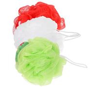 Zerodeko 3 Pièces Gomme de Bain Exfoliante Éponge de Bain Boule de Loofah Portable Exfoliante pour Corps