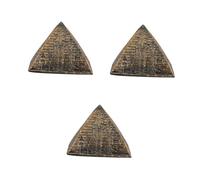 Zerodeko 3 Pièces Jouets bac à Sable pendules Antiques Mini-Rugby Jouets pour Enfants pour Enfants Sculpture Ancienne Figurines égyptiennes Statue de Pyramide de Bureau résine Golden
