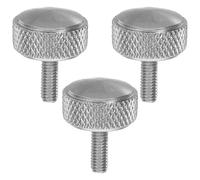 Zerodeko 3 Pièces Kit de Vis de Blocage D'étrier M3x7mm en Métal Argenté Tête Plate et Moletée pour Mesure de Précision et Mécanique Stable et Facile à Installer