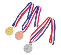 Zerodeko 3 Pièces Médailles de Compétition en Alliage de Zinc et Garçon | Finition Brillante et Élégante, Gravures Personnalisées, pour Écoles, Événements Variés et Institutions