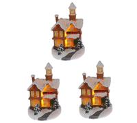 Zerodeko 3 Pièces Ornements De La Maison Lumière Faire La Fête Pétillant Décorations Porte Gonflable De Plein Air Guirlande Dehors Noël Ornement De Scène De Festival Résine