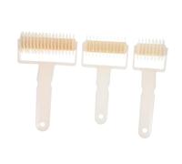 Zerodeko 3 pièces Outil de Pâtisserie Plastique à Pâte Découpeur de Pâte et Biscuit pour Préparer Pizzas Gâteaux et Pâtisseries Couleur Blanche