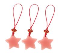 Zerodeko 3 Pièces Porte-clés Étoile Lumineux Bracelet Perlé Téléphone Phosphorescent Accessoire pour Téléphone et Clé Décoration de Fête et Utilisation Nocturne