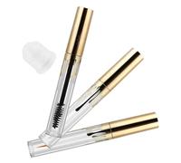 Zerodeko 3 pièces Set de Flacons Cosmétiques Vides Transparent pour Mascara Eyeliner et Gloss à Lèvres Contenants Plastique à Vis Anti-fuite pour Maquillage DIY et Usage Professionnel